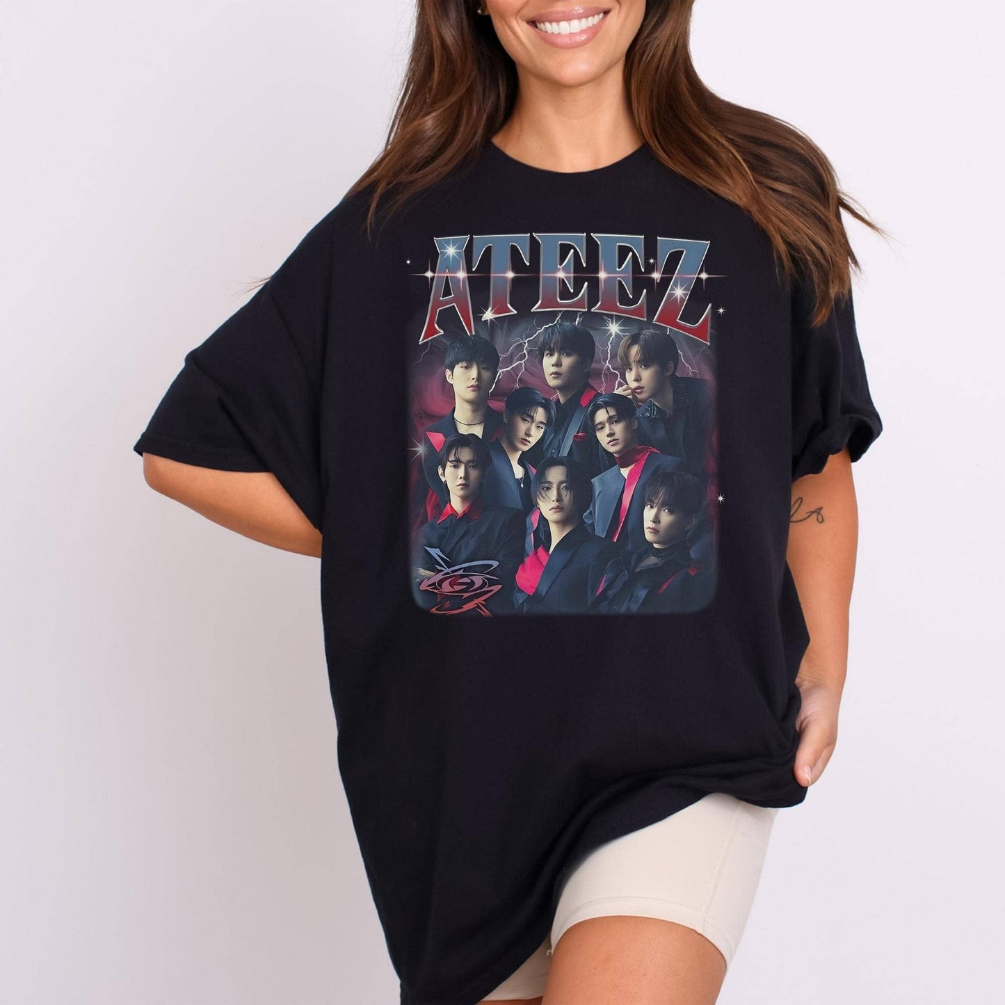 Ateez Shirt Kpop Merch  Towards the Light Tour Tee