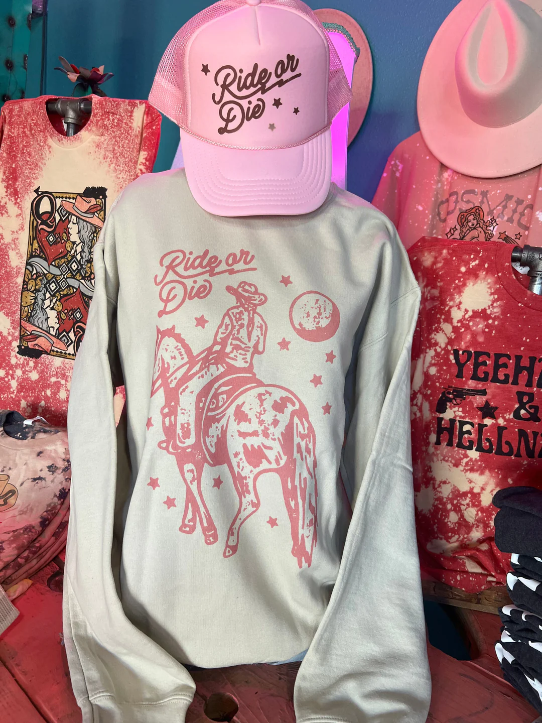 Ride or Die - Cream Sweatshirt or Tee