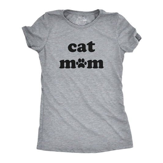 Cat Mom Women's Tshirt Mother's Day Graphic Tee Western Plus