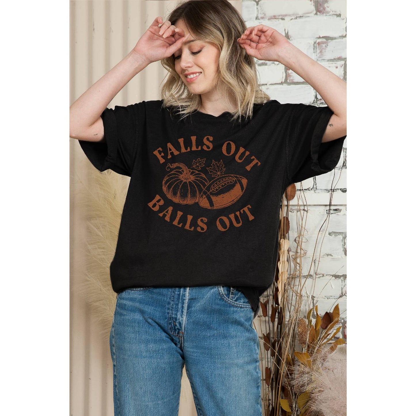 Balls Out Falls Out - Oversized Unisex T Shirt