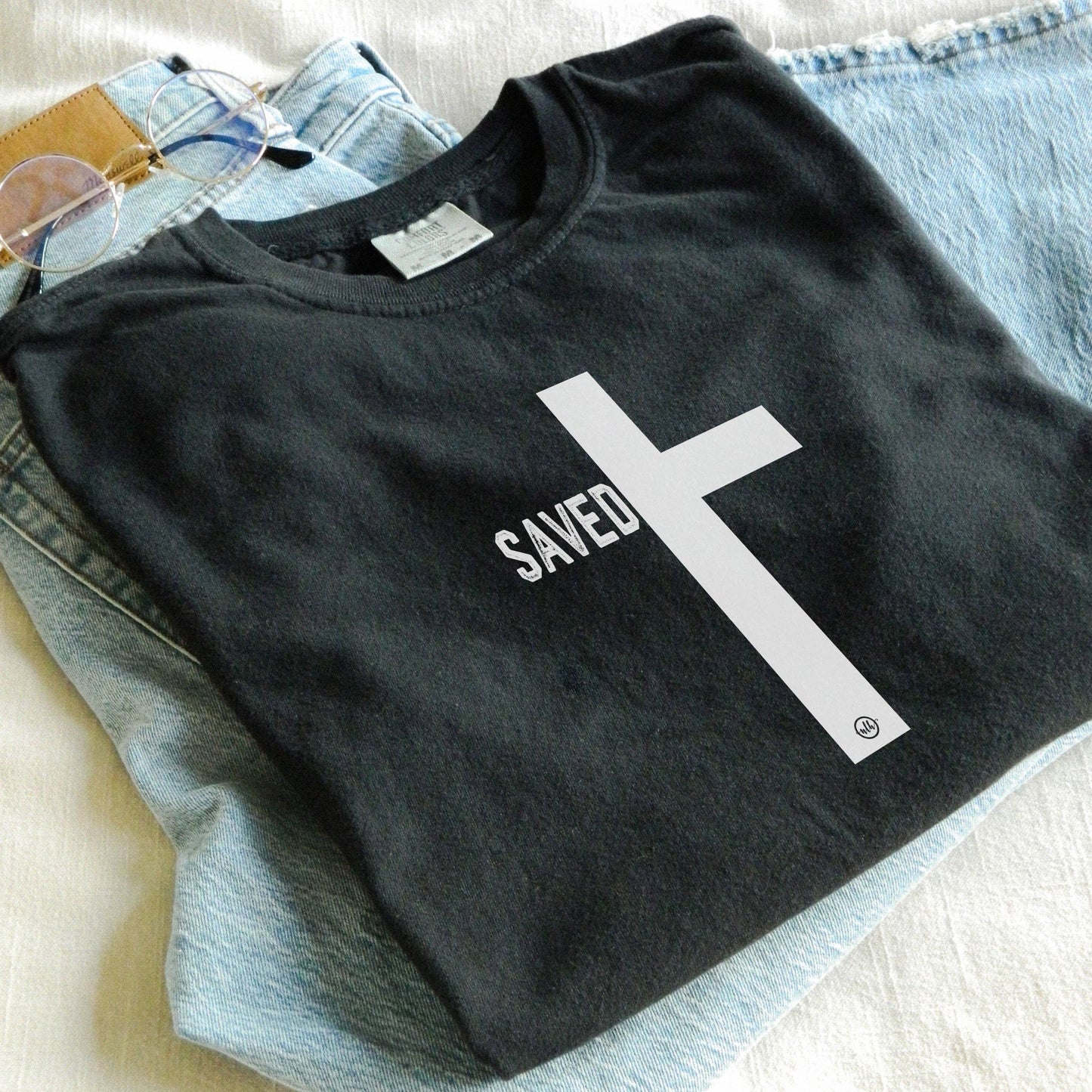Saved Cross Christian Tee