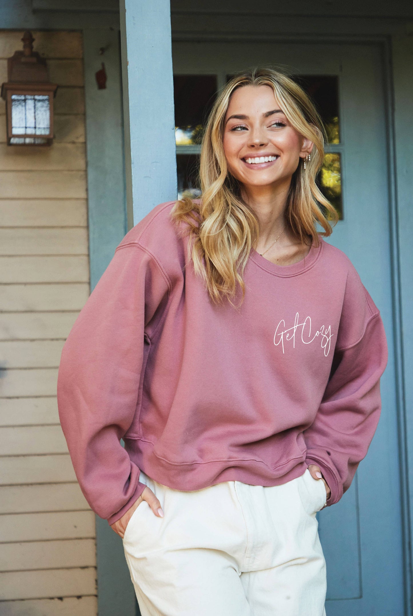 Get Cozy  Mid Graphic Sweatshirt