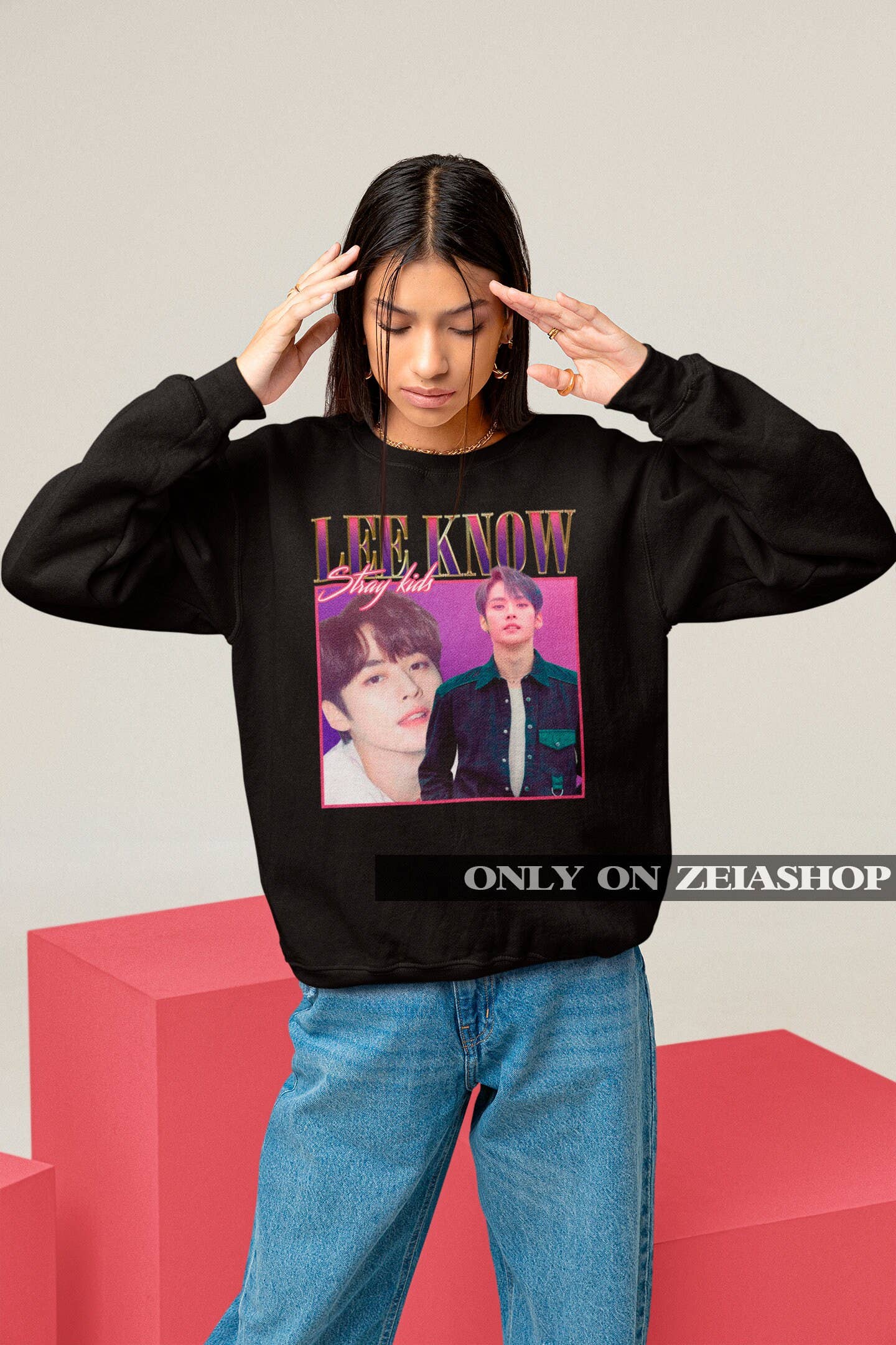 Stray Kids Lee Know Retro 90s Bootleg Sweatshirt - Kpop Gift