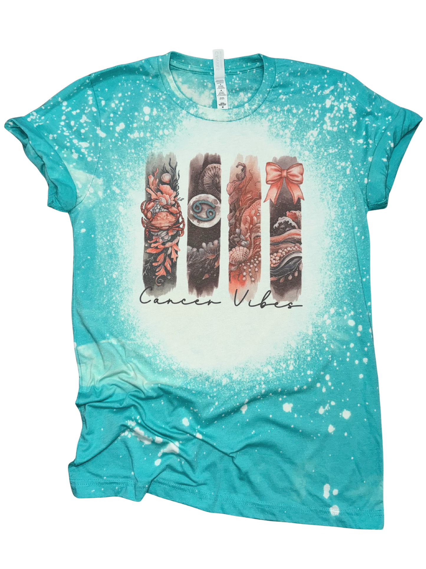Cancer Vibes – Bleached Zodiac Tee