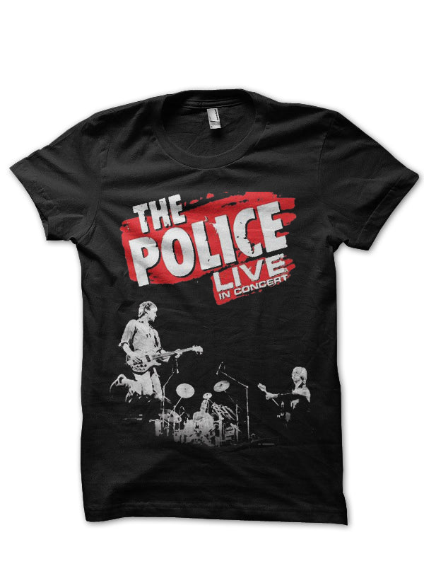 The Police Live Concert Black T-Shirt