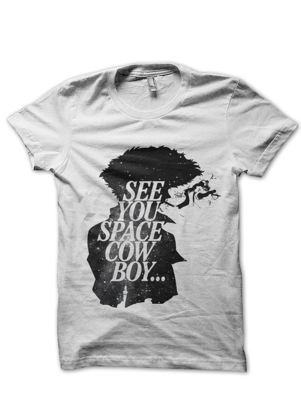 Cow Boy White Tee