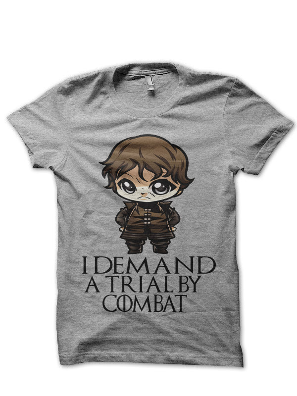 Cute Tyrion Lannister Grey T-Shirt