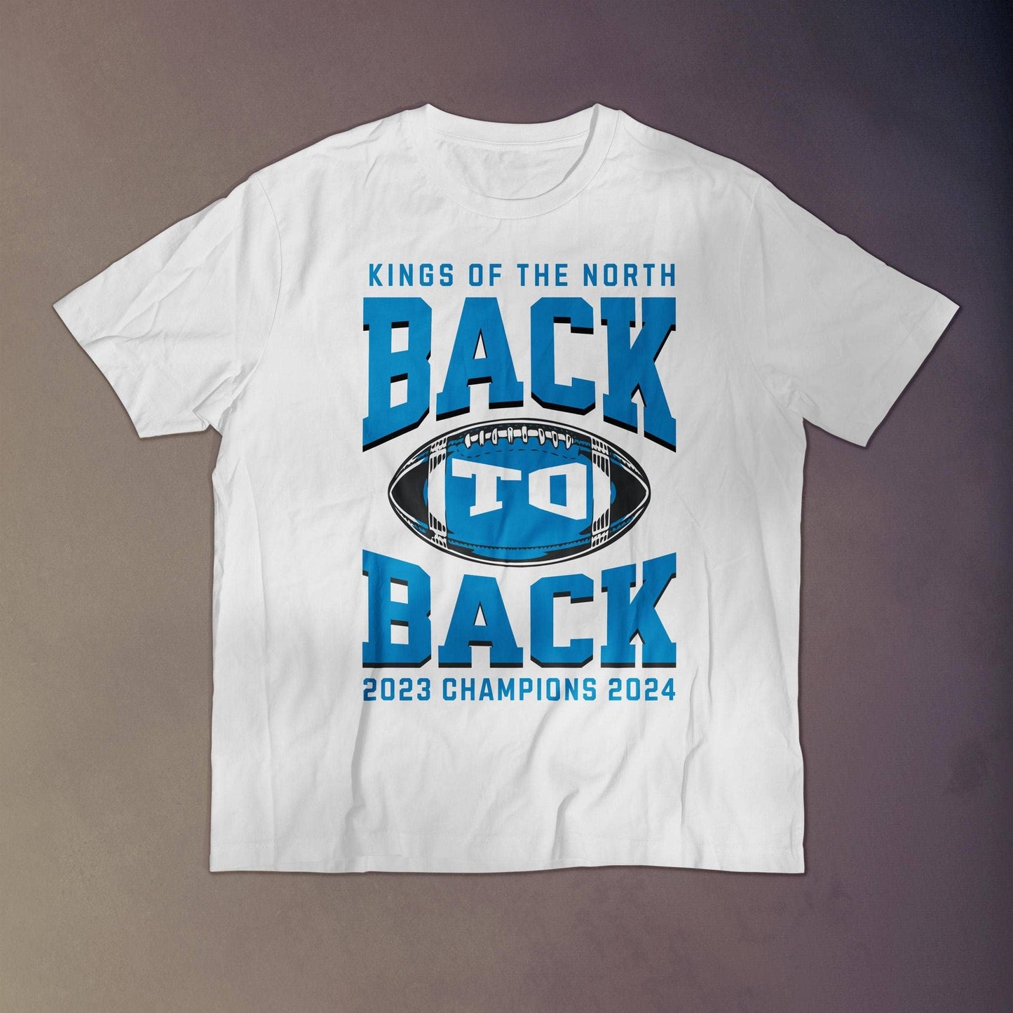 Detroit Football Shirt Back To Back Champions Game Day Tee