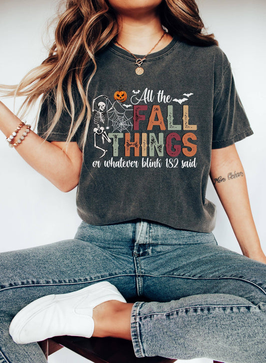 Fall Harvest Graphic Tee - Thanksgiving Halloween Pumpkin