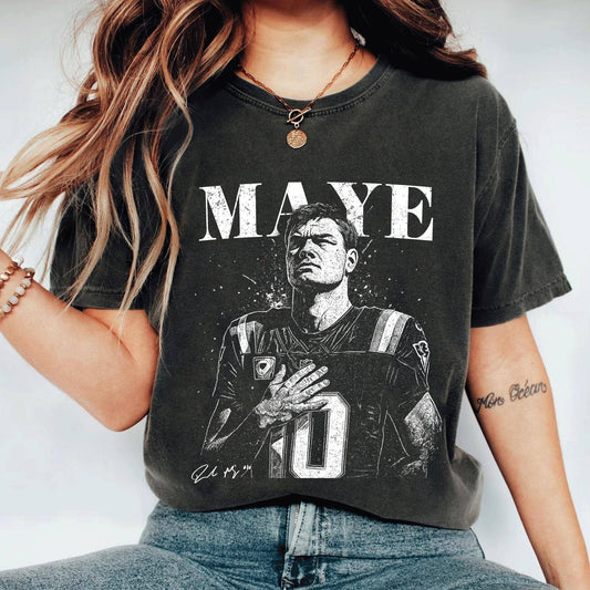 Drake-Maye Fan Vintage Football T-Shirt
