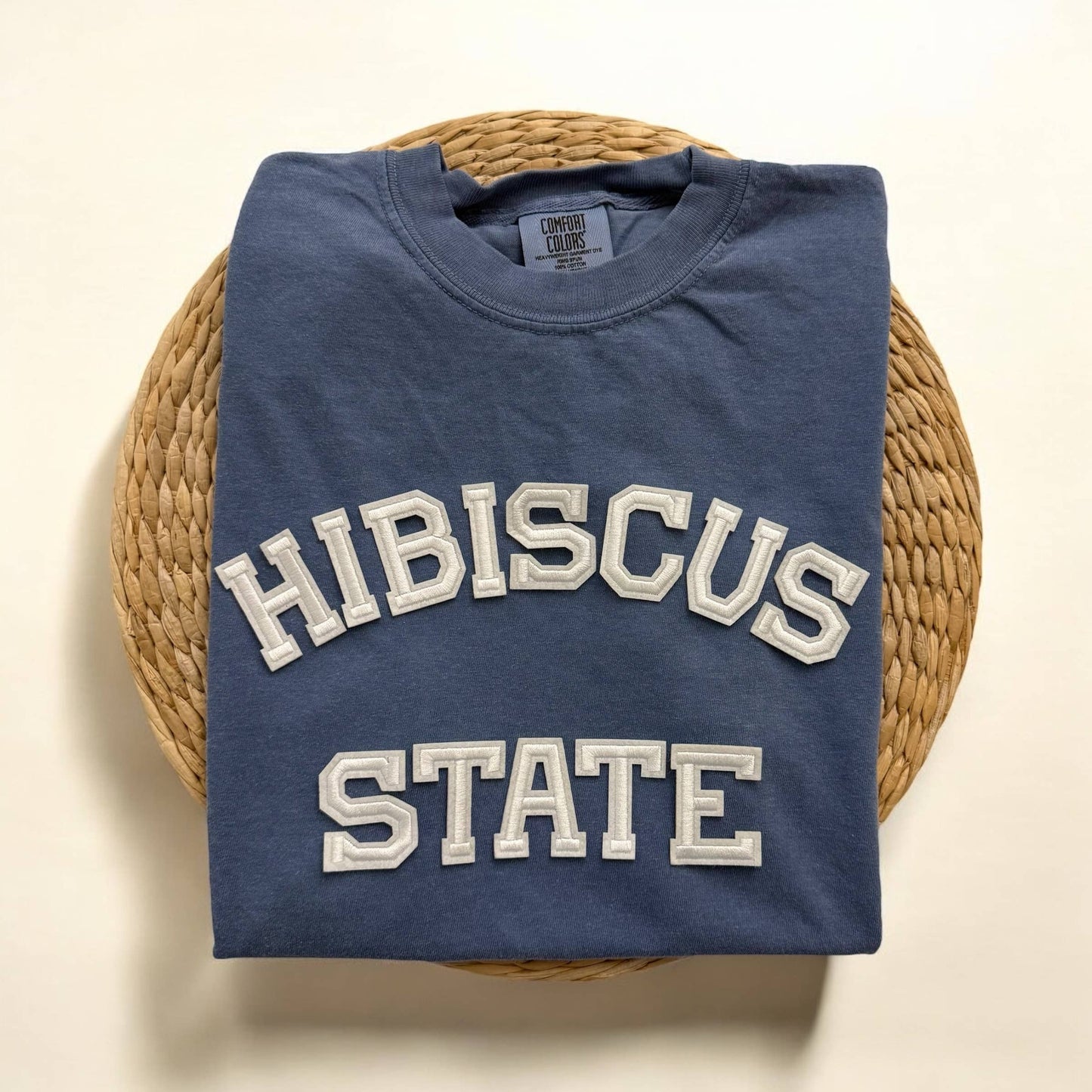 Comfort Colors Hibiscus State Short Sleeve Shirt, Hawaii
