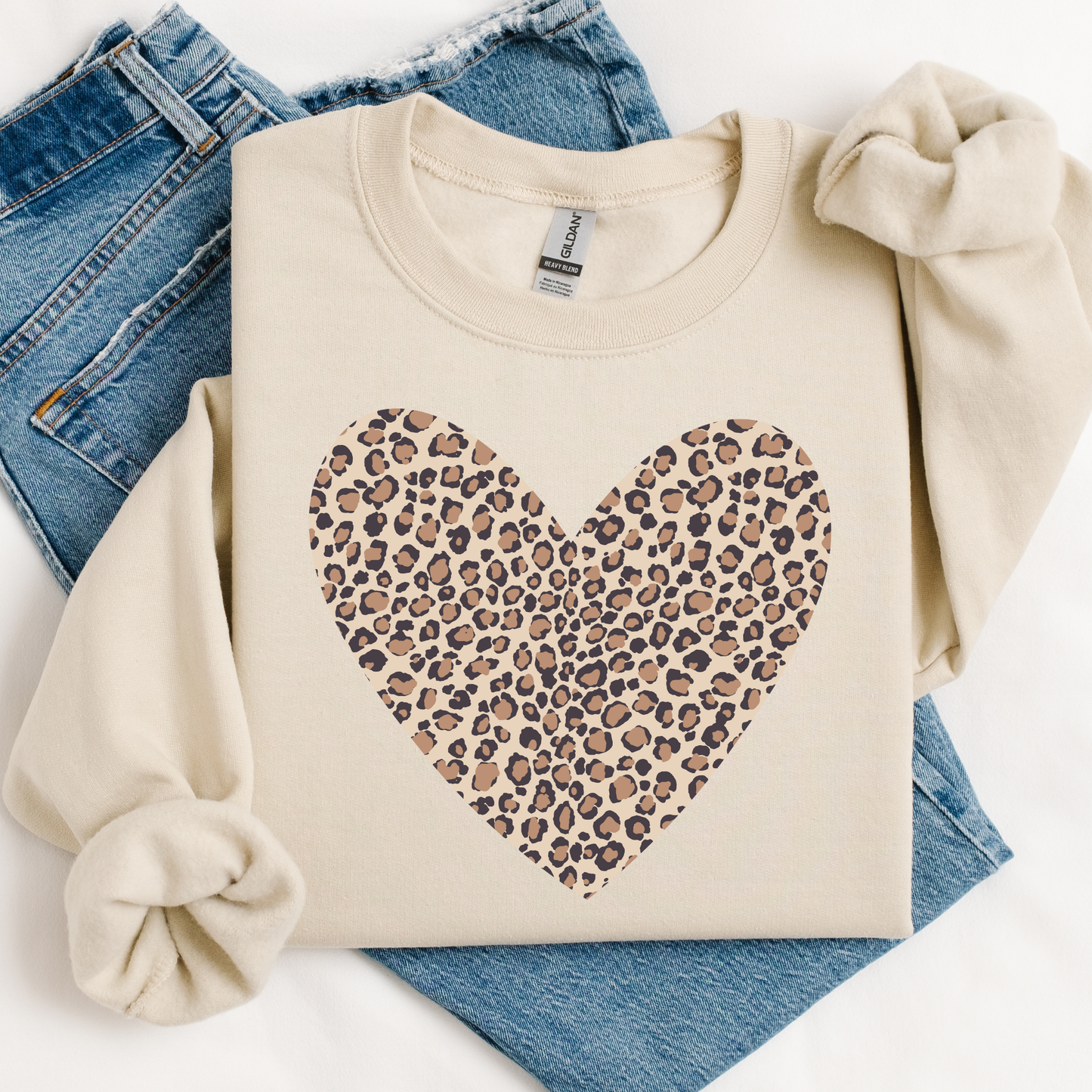Cheetah Heart Graphic Tee/Sweatshirt