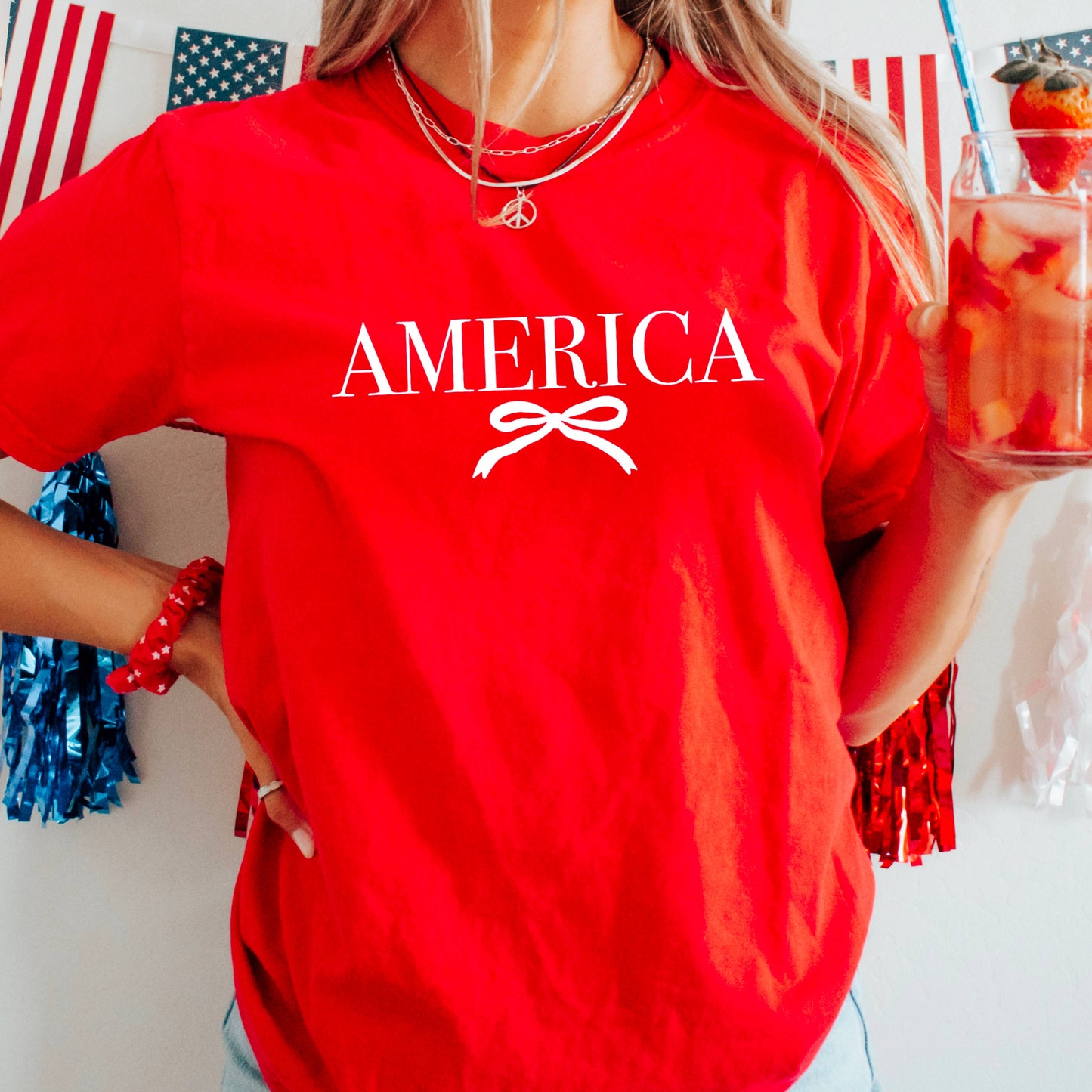 Coquette America  July 4th Graphic Shirt | Comfort Color