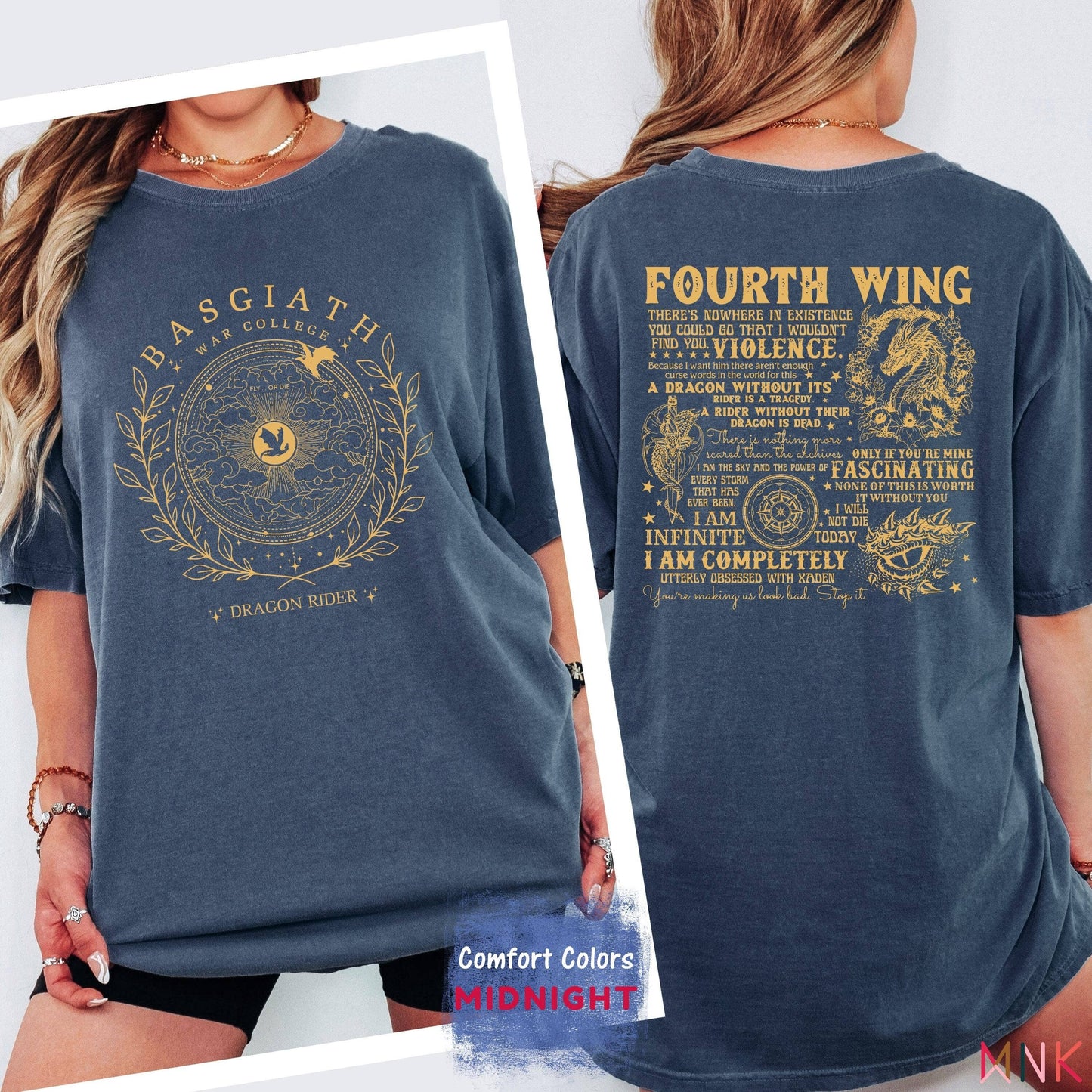 Dragon Rider Tee Bookish Gift For Her Xaden Quote Shirt