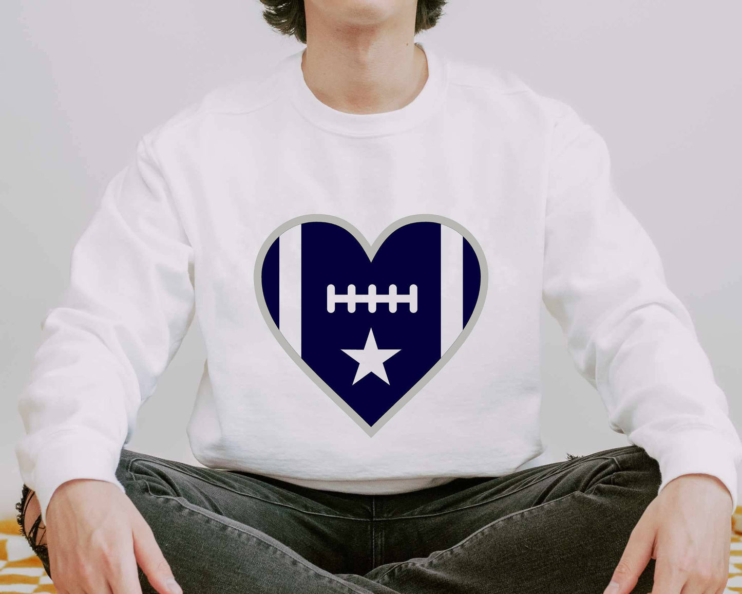Dallas Football Vintage Crewneck Sweatshirt