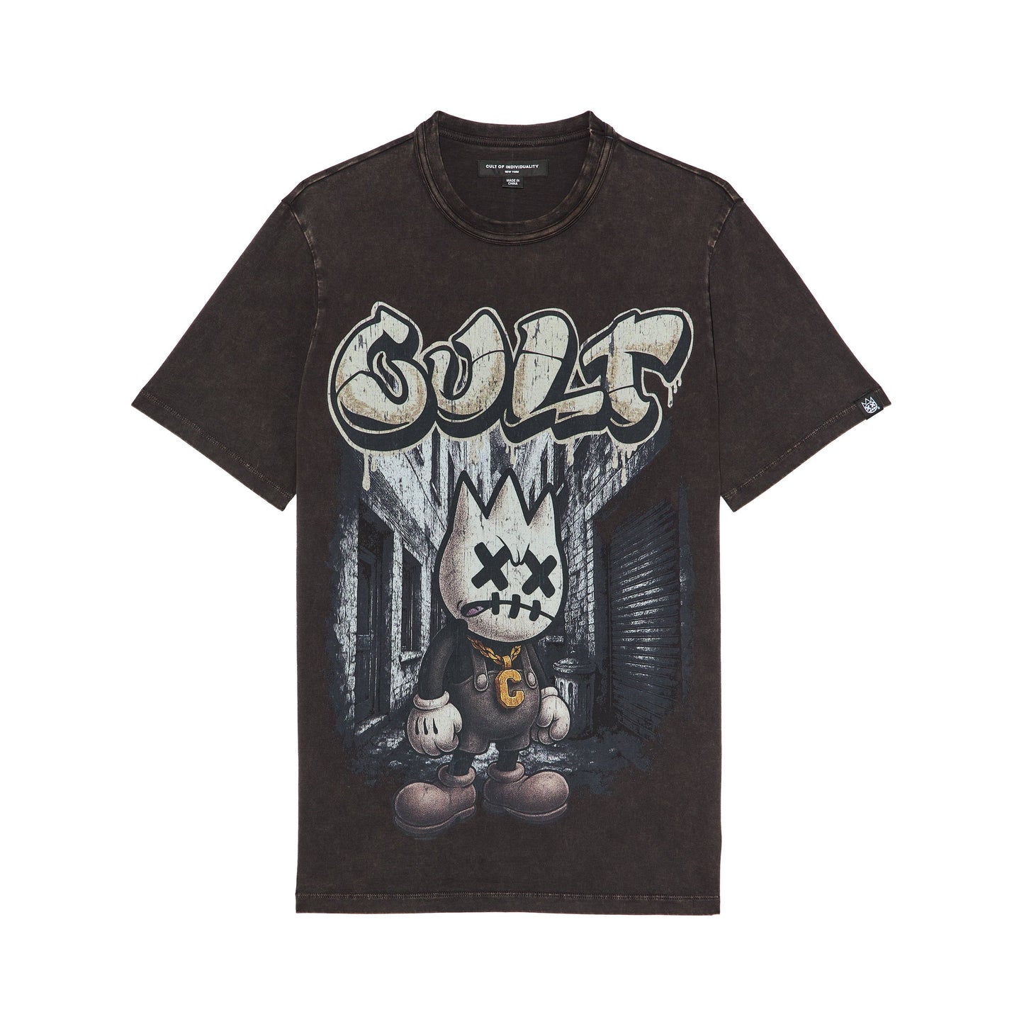 Cult's Tee "Money Is the Motive" in Vintage Charcoal