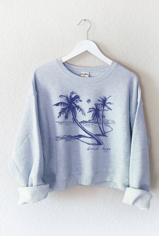 Beach Days Mid Graphic Sweatshirt