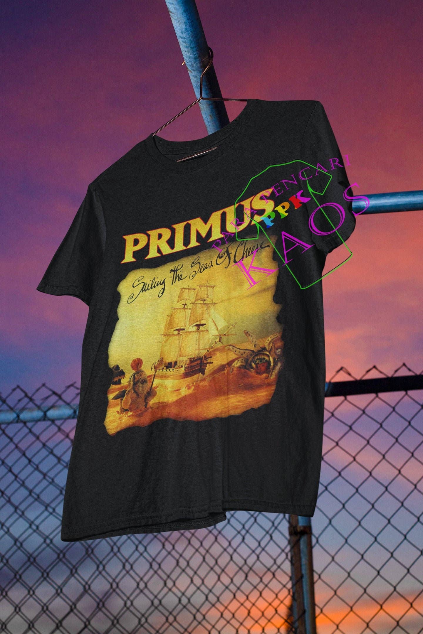 Primus Sailing the Sea of Cheese Retro Shirt - Fashion Tee