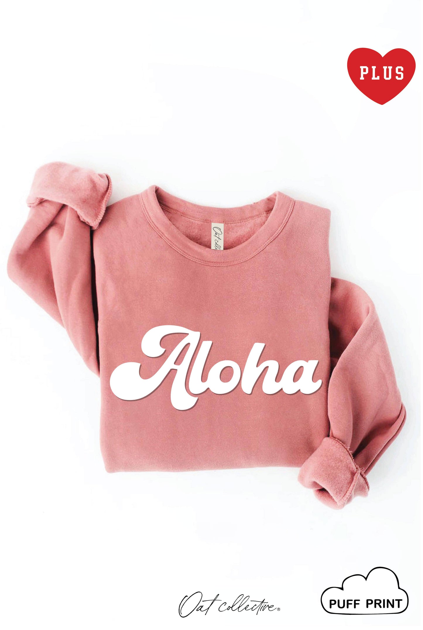 Aloha Puff Plus Graphic Sweatshirt