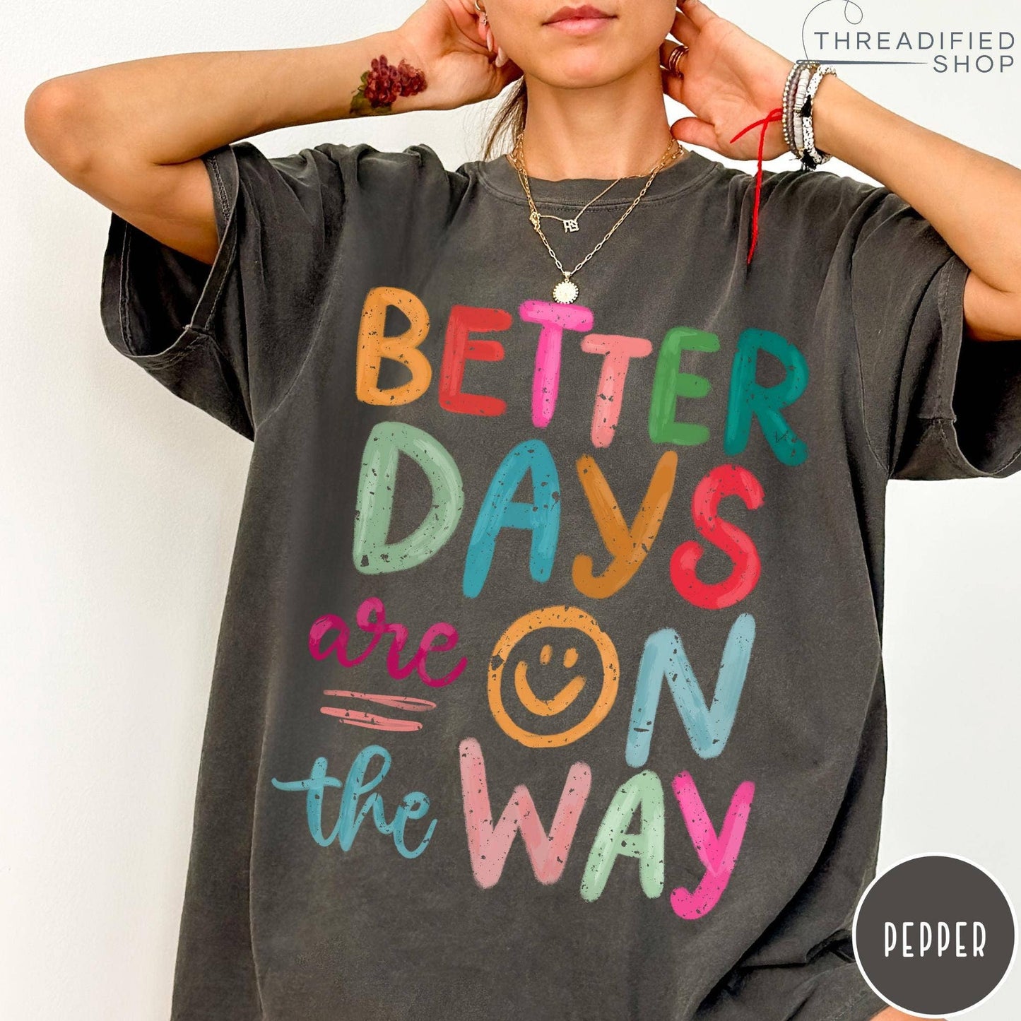 Positive Vibes Retro Boho Hippie Tee