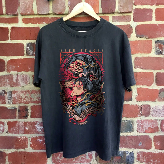 Eren Yeager Shirt - Attack On Titan Anime Manga Tee