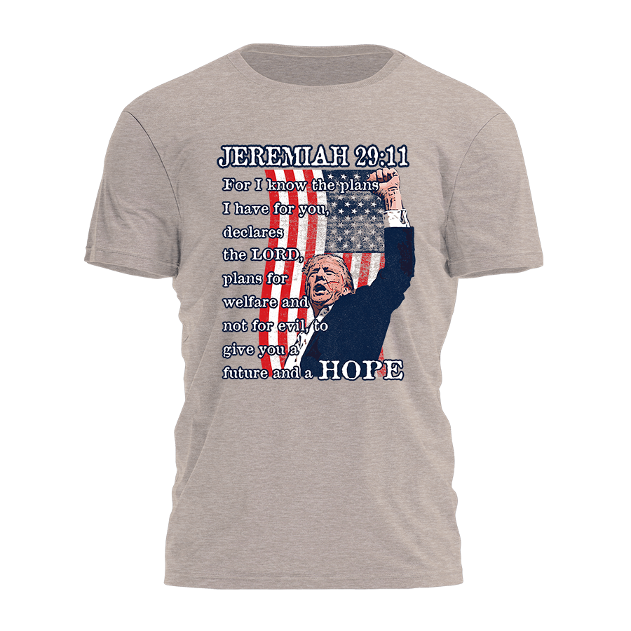 Trump Inspired - Jeremiah 29:11 Tee - 2866