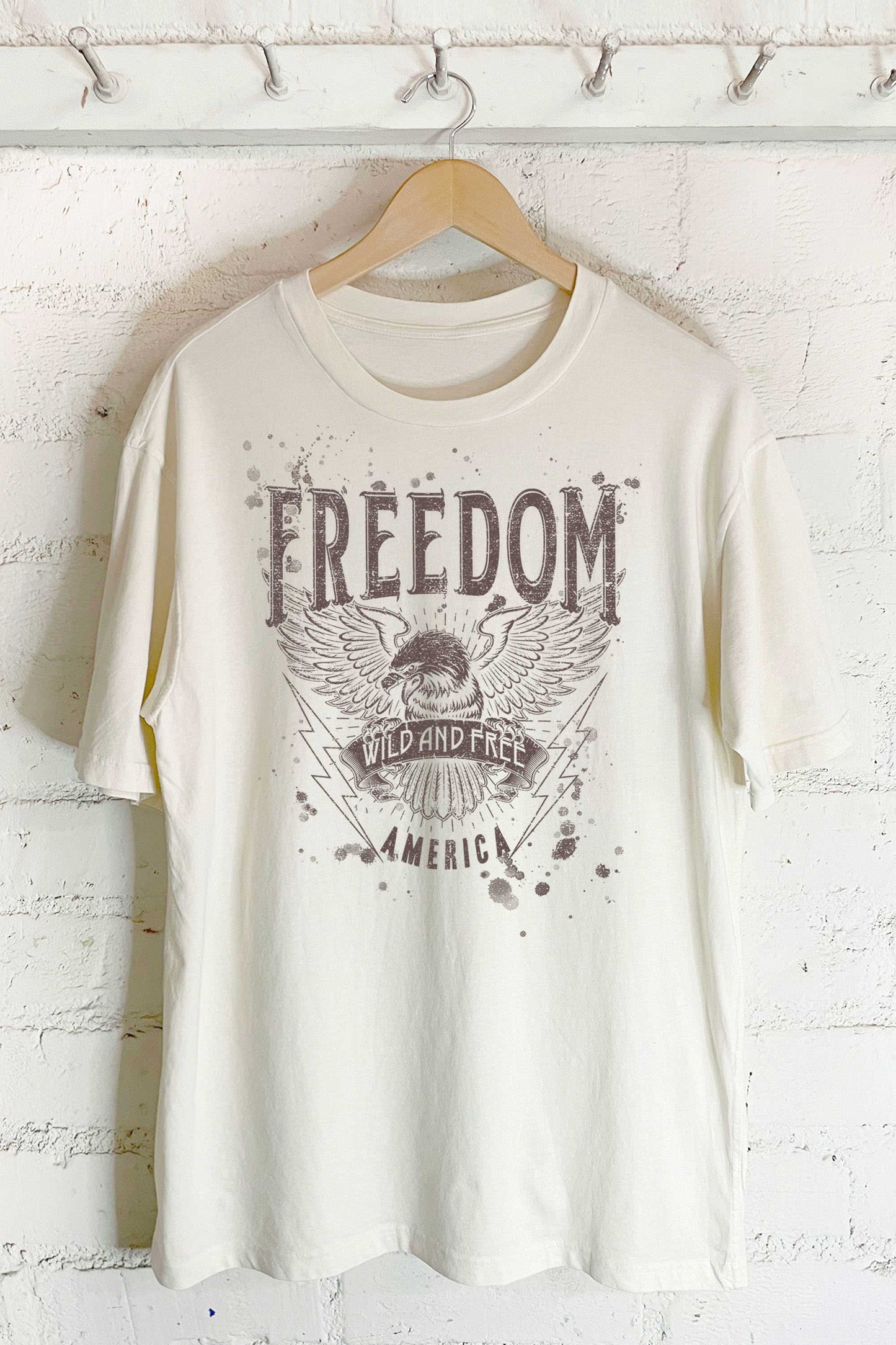 Freedom Wild and Free-Oversized Tee