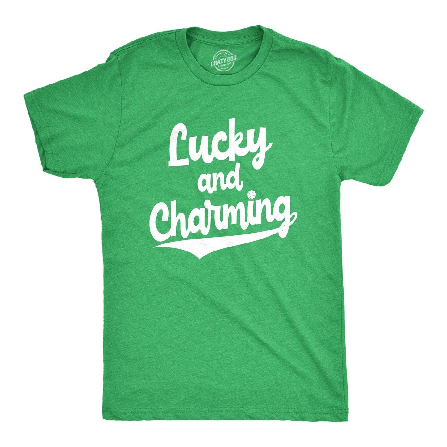 Lucky and Charming Men's Tshirt Saint Patrick's Day Graphic