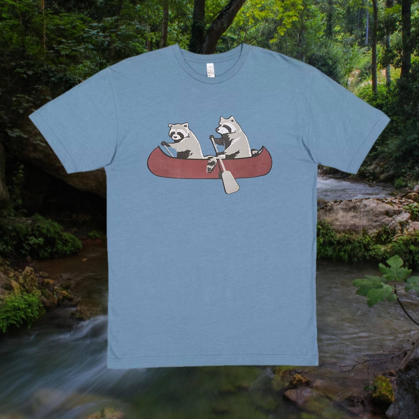 Raccoon Canoe Funny Animal Toddler & Youth T-Shirt