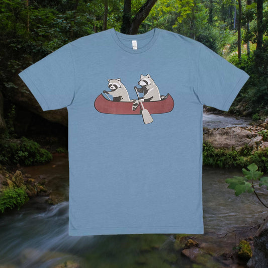 Raccoon Canoe Funny Animal Toddler & Youth T-Shirt