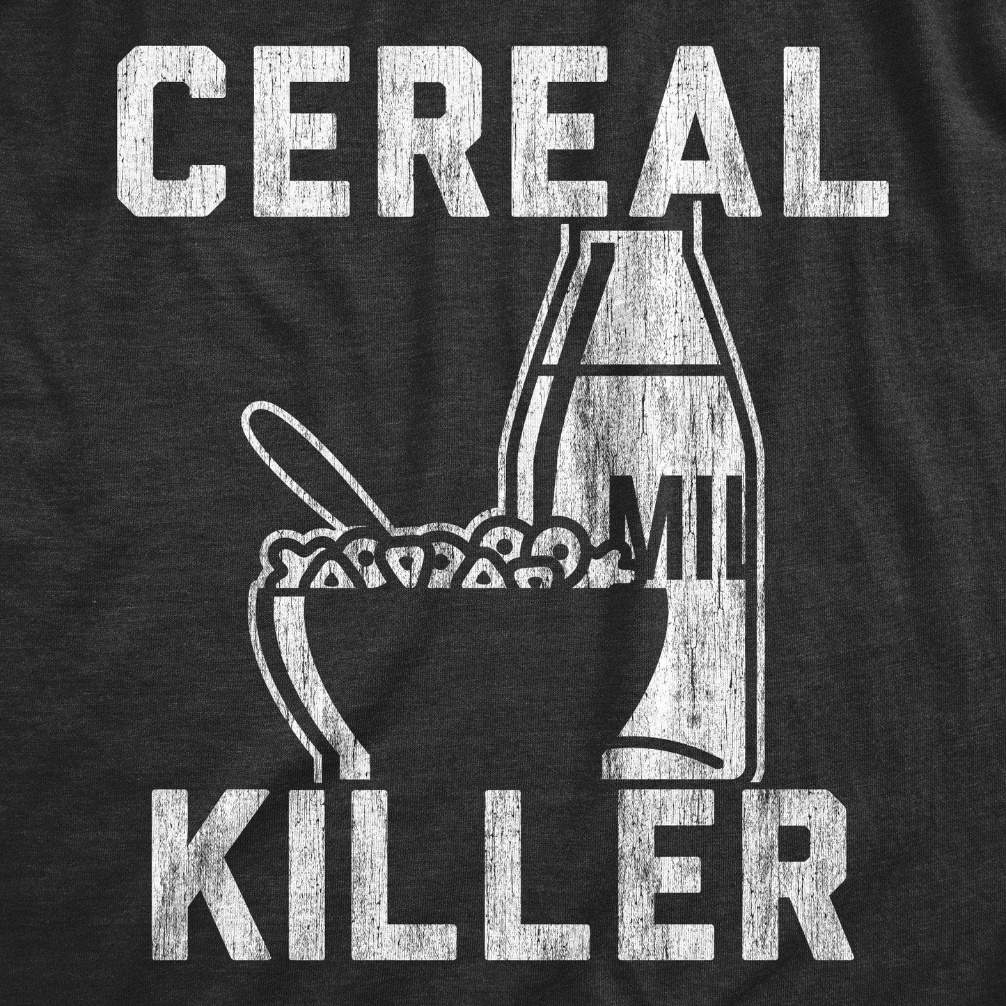 Cereal Killer Men's Tshirt Sarcastic Graphic Tee Western T