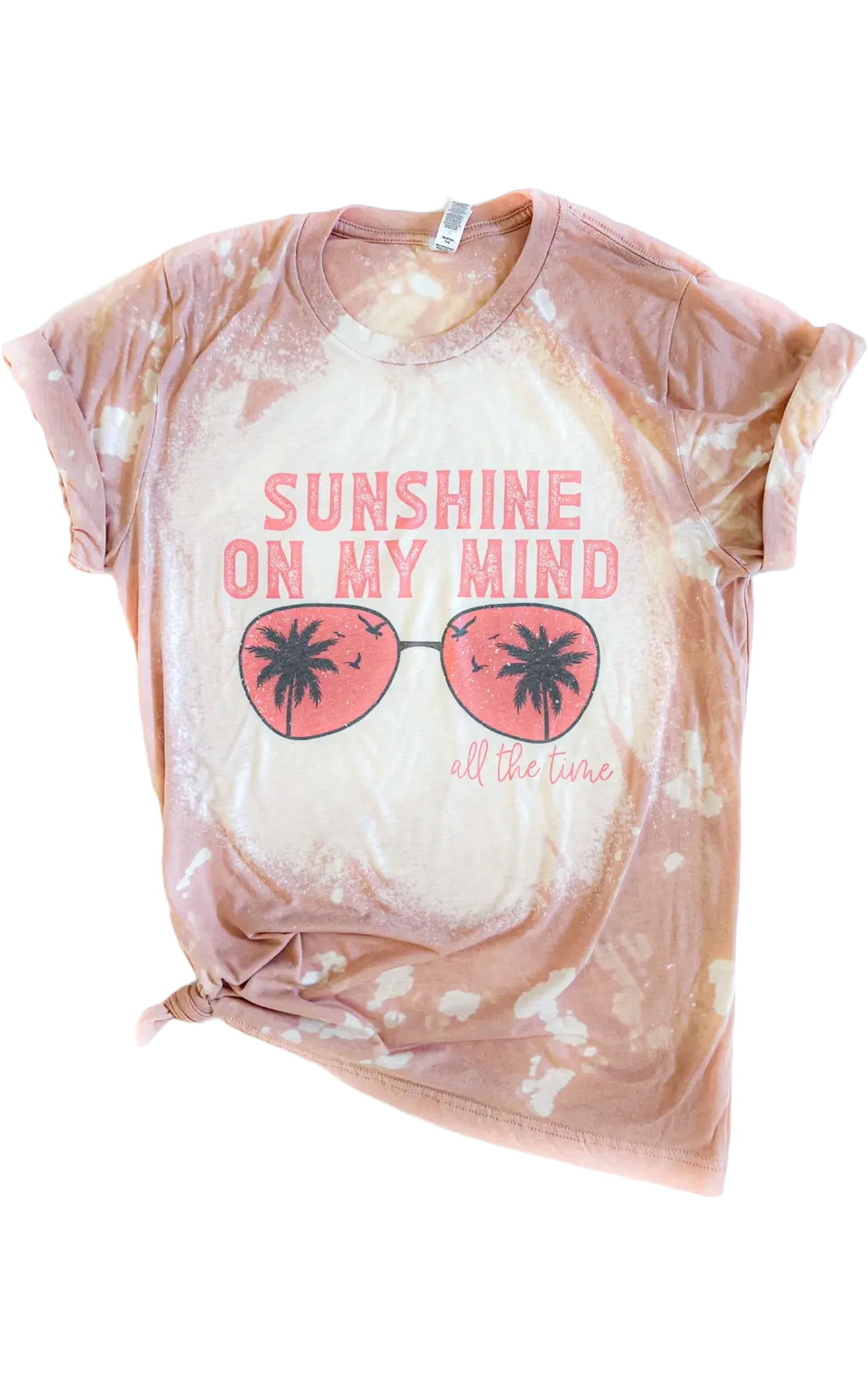 Sunshine On My Mind Peachy Tie-Dye Tee