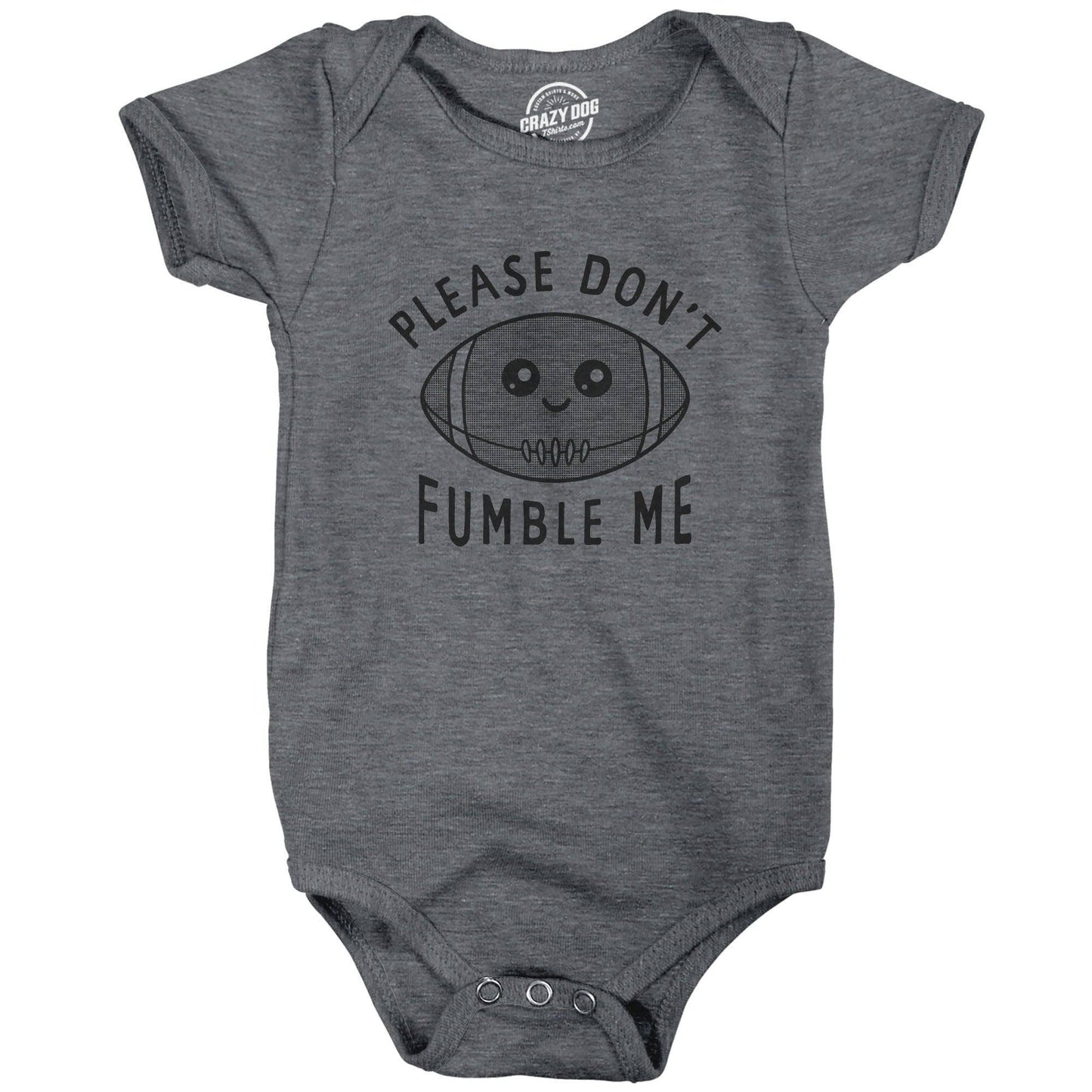 Please Dont Fumble Me Baby Bodysuit Football Graphic Tee