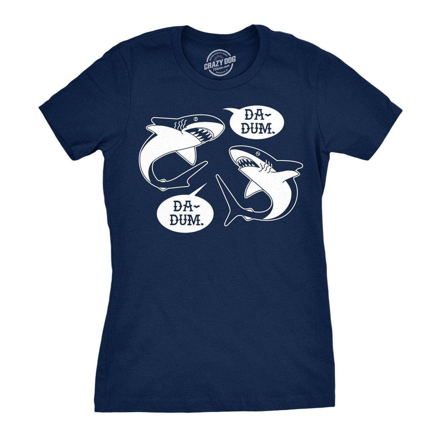 Da-Dum Da-Dum Women's Tshirt Shark Week Graphic Tee Western