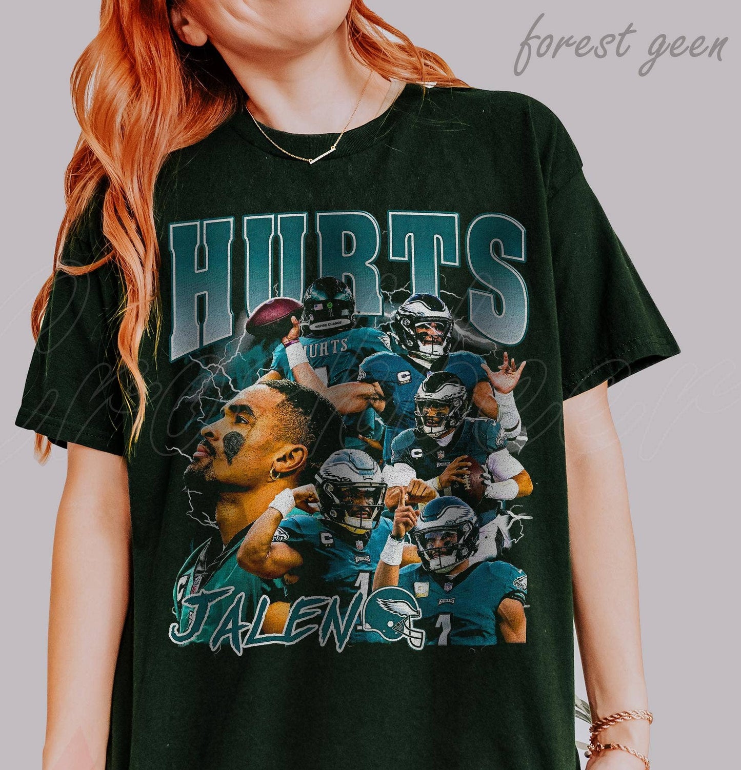 Classic Jalen Hurts 90s Graphic Tee, Vintage Style