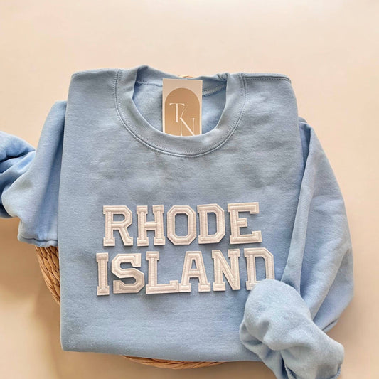 Rhode Island Crewneck Sweatshirt, Coastal Aesthetic