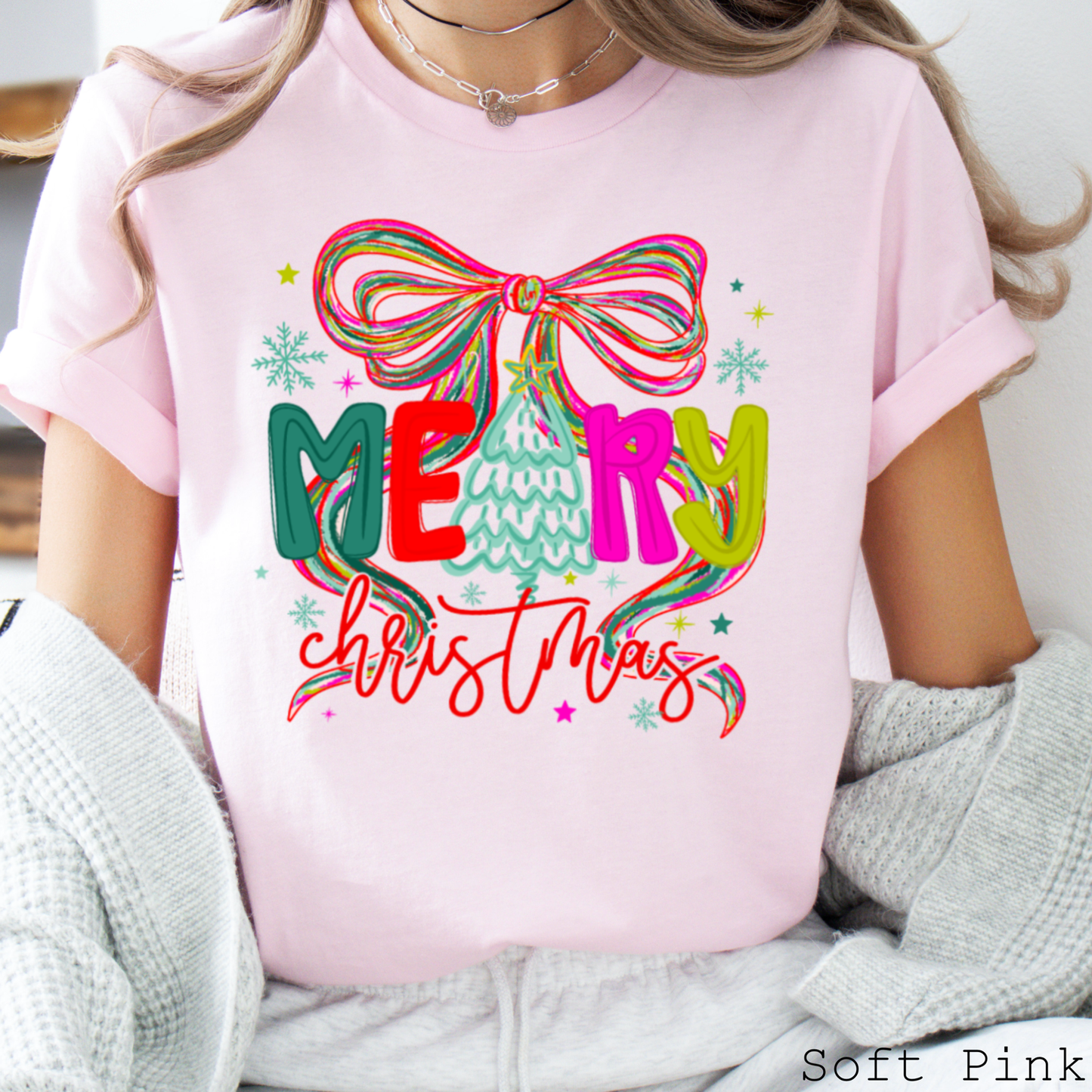 Merry Christmas Christmas 2025 Graphic Tee | Bella Canvas