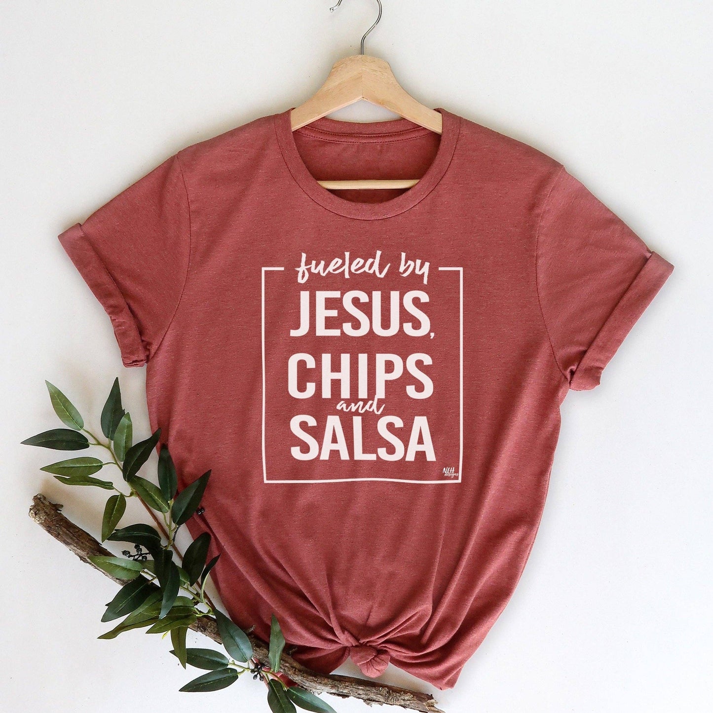 Fueled By Jesus, Chips & Salsa Short Sleeve T-Shirt
