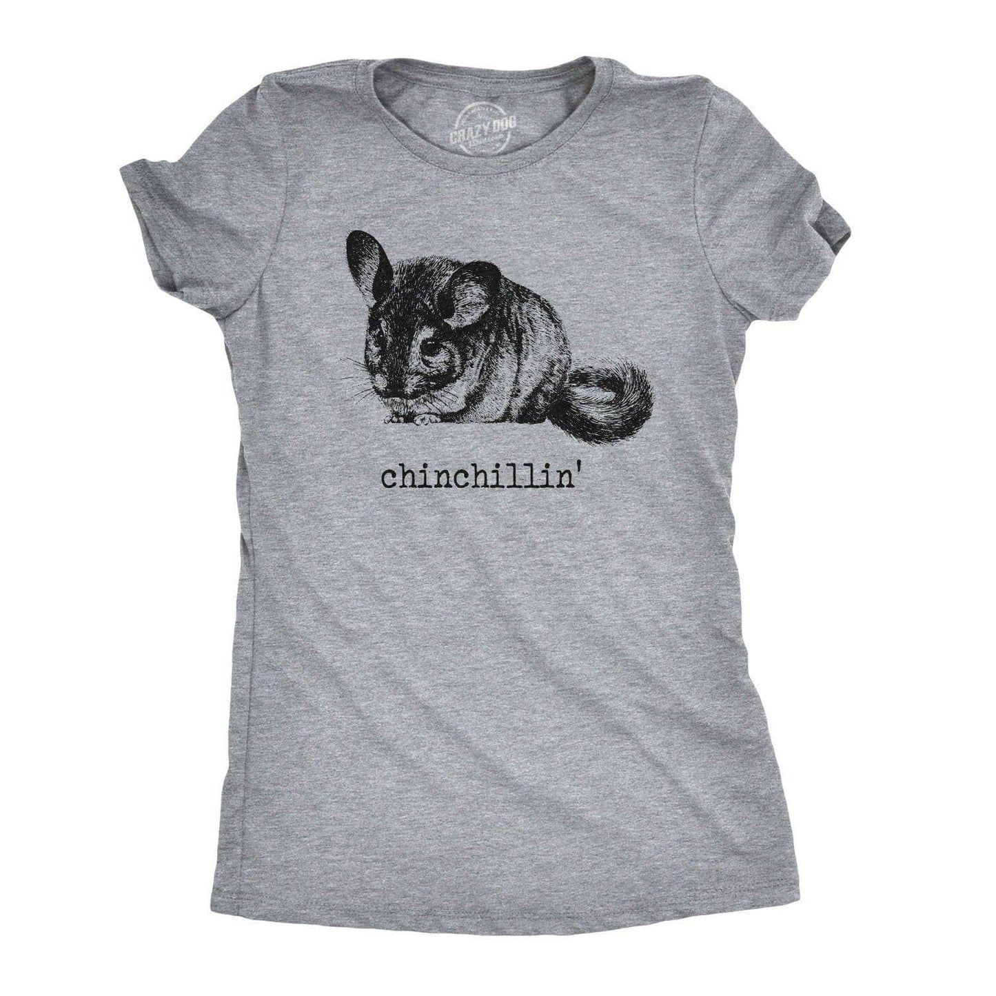 Chinchillin Women's Tshirt Animal Graphic Tee Western Plus