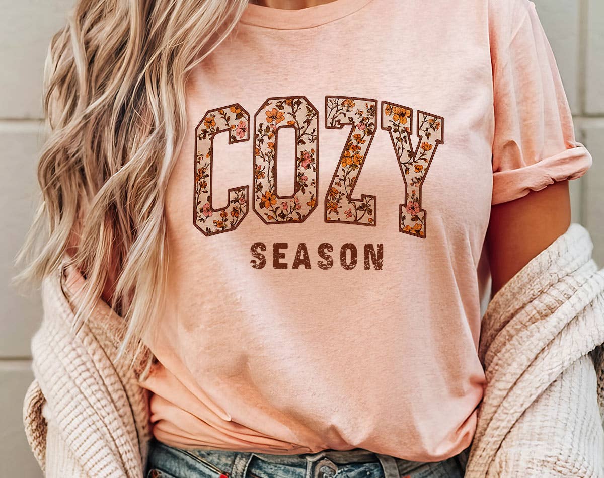 Cozy Season Fall Leaves T-Shirt