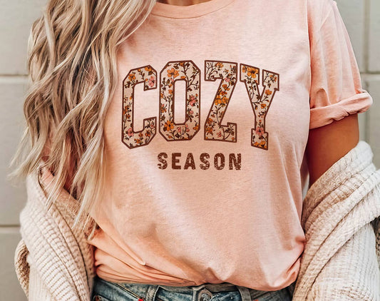 Cozy Season Fall Leaves T-Shirt