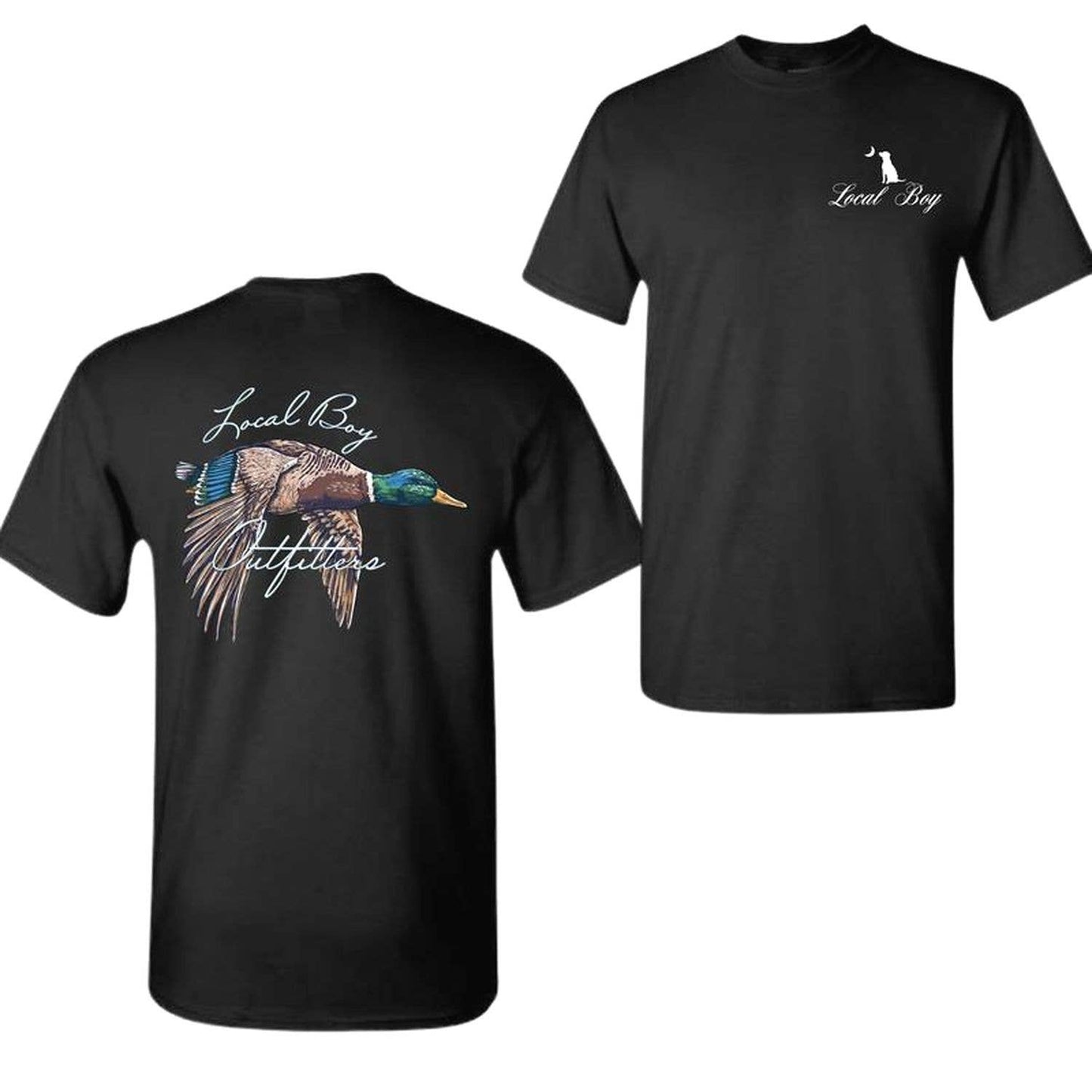 Local Boy Outfitters Mallard Duck Flying T-Shirt For Hunters