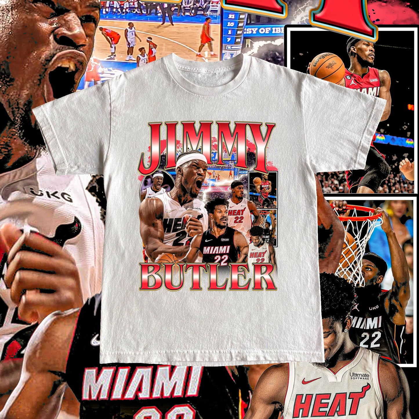 Vintage Jimmy Butler Shirt -  Vintage Player Basketball Fan