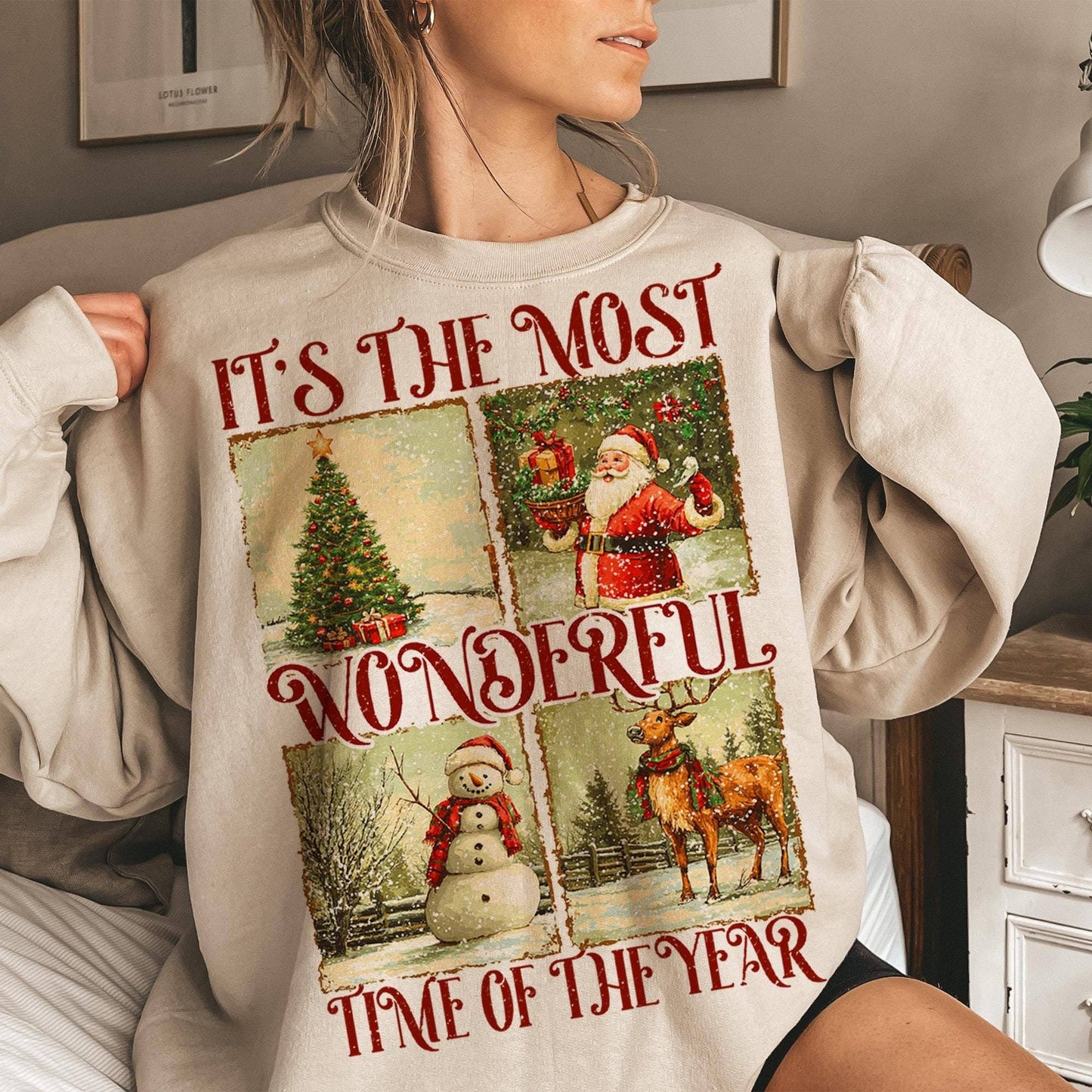 Retro Santa Claus Christmas Shirt  - Merry Christmas Tee