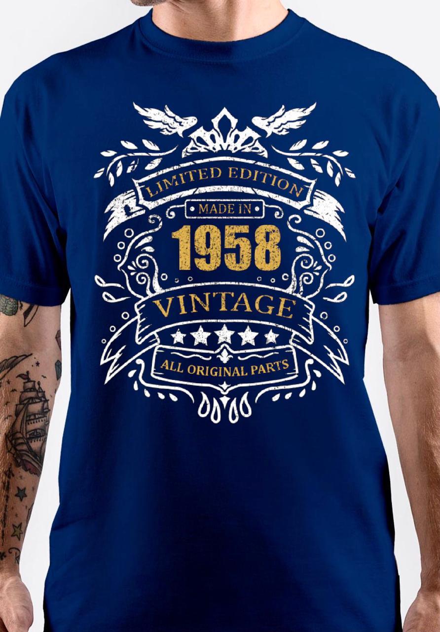 Limited Edition Made In 1958 Half Sleeve T-Shirt