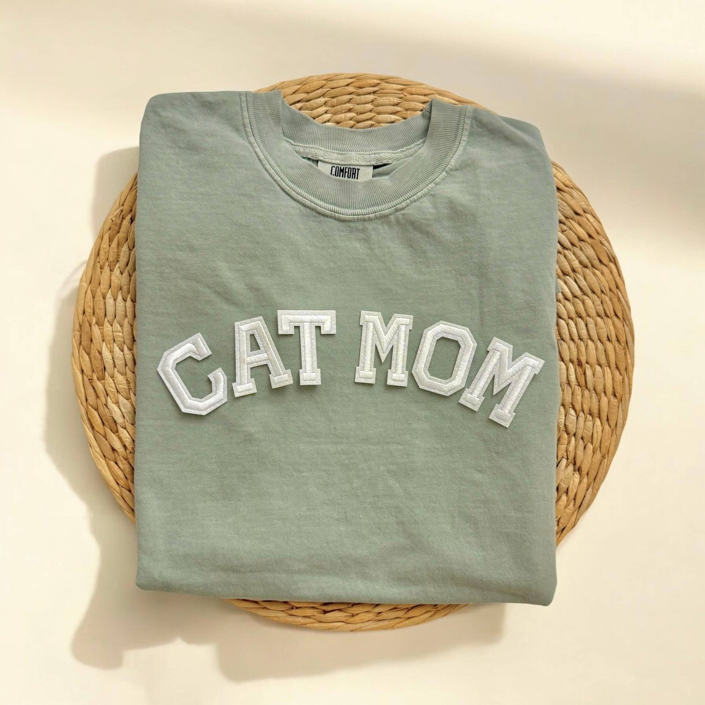 Comfort Colors Cat Mom Shirt, Cat Mom Gifts