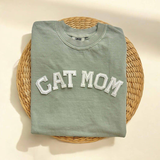 Comfort Colors Cat Mom Shirt, Cat Mom Gifts