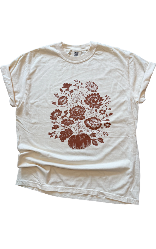 Fall Pumpkin Bloom Tee
