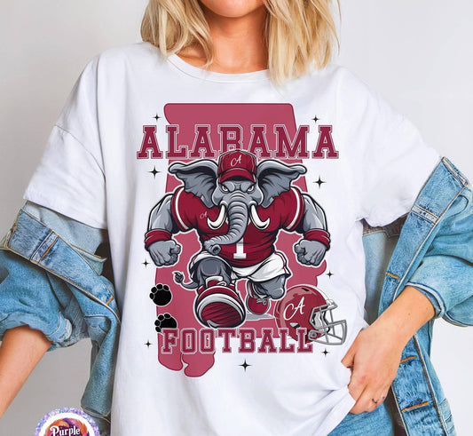 Preppy Alabama Football Game Day Sport Shirt