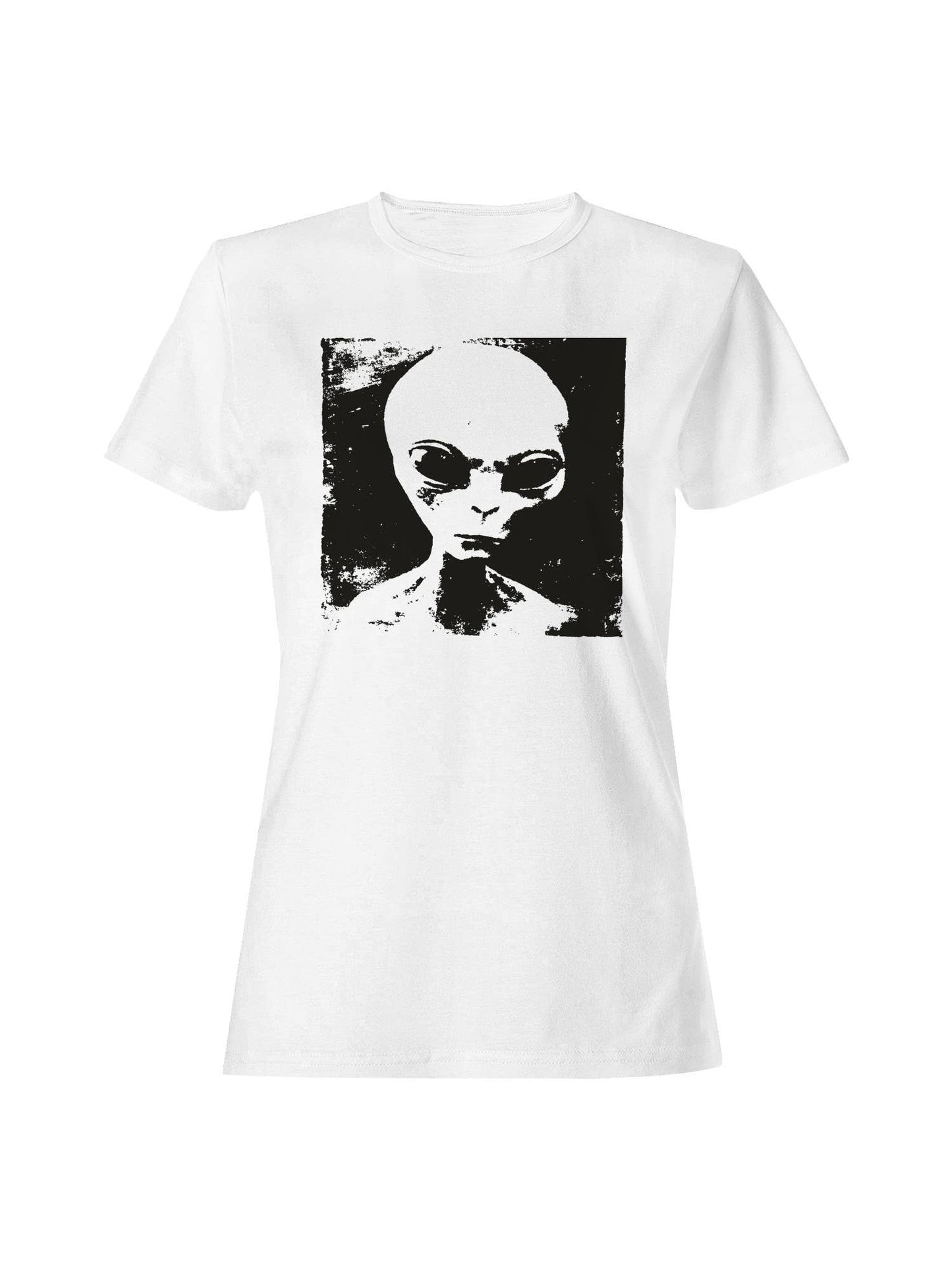 Mysterious Alien Grunge Artwork Women's T-Shirt